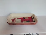 Vietri Old St. Nick Santa Rectangular Baking Dish - Made Italy Used. Fixed Price $99.99.