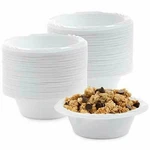 White Plastic Bowls Microwaveable Disposable. Fixed Price $11.98.