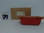 Longaberger - Pottery New (open) Woven Traditions Small Loaf Dish Tomato. Fixed Price $22.08.