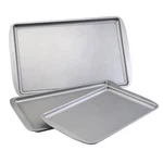 Baking Sheet Set 3 Piece Nonstick Cookie Pan Gray Farberware Bakeware. Fixed Price $51.99.