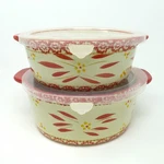 Temptations Old World Round Baking Dish 1.75 And 1.0 Qt Red W/ Lid PPP-SQ-796710. Fixed Price $34.99.