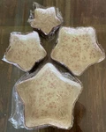 Temp-tations Cranbery Floral Lace 4PC Star Shaped Nesting Cake Pans -new. Fixed Price $64.99.