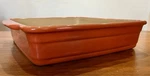 Haeger Natural Stone Baking Reddish Orange Rectangle Usa 222. Fixed Price $40.99.