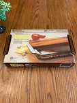 Anchor Ovenware Kitchen Classics 3 Qt Baking Dish Amber Glass Nos Original Box. Fixed Price $25.00.