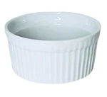Bia Cordon Bleu Classic White Smooth Ribbed Bakeware 4" Ramekin Souffle Dish New. Fixed Price $9.12.