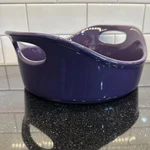 Rachael Ray 2 Quart Dark Purple Plum Round Baking Dish With Handles. Fixed Price $17.07.
