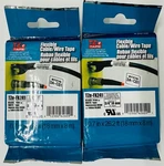 New Genuine Brother P-touch TZE-FX241 2PK 3/4" 18MM Black On White Tape Bag. Fixed Price $29.99.