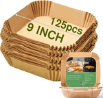 Large Air Fryer Disposable Paper Liners Square 9 Inch, 125 Pcs Parchment. Fixed Price $17.15.