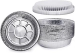 Whdepot 7'' Inch Round Tin Foil Pans Disposable Aluminum With Clear Lids.... Fixed Price $20.80.