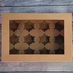 20 Pack Cupcake Boxes W/inserts 12 Holder Window Brown Bakery Bulk New. Fixed Price $21.99.