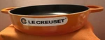Le Creuset 11 Inch Everyday Pan Flame Cast Iron. New Open Box. Volcanique.. Fixed Price $179.99.