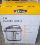 Bella Qt. 10-IN-1 Multi-use Electric Pressure Cooker Stainless Steel 60B30AG. Fixed Price $64.99.