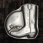 Wilton 1995 Western Cowboy Boot Rare Cake Pan #2105-1238. Fixed Price $35.00.