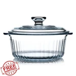 Nutriups 1.6QT Glass Casserole Dish With Lid Baking Oven Safe. Fixed Price $44.99.