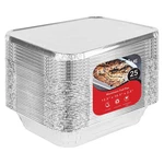 Stock Your Home Disposable Aluminum Pans With 25 Pack W/ Lids, Silver. Fixed Price $49.76.