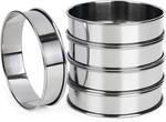Fangsun 4 English Muffin Rings, Stainless Steel Crumpet Inch, Silver. Fixed Price $14.71.