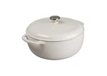 Lodge 7.5 Quart Enameled Cast Iron Dutch Oven Oyster White For Baking And Roa.... Fixed Price $127.90.