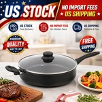 Mainstays 4-QUART Non-stick Jumbo Cooker With Glass Lid Black Saute Pan Skillet. Fixed Price $13.30.