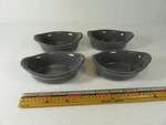 Rachael Oval Gray Dipper Cups Ramekins 1/2 X 3 Inch 1/4 Deep. Fixed Price $18.00.
