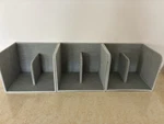 Set Of 3 Caraway Gray Fabric Magnetic Storage Organizers -new. Fixed Price $34.99.