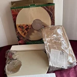 Home Trends Pizza Stone Set 13" Round W/ Rack & Cutter 3-PIECE Deluxe New Box. Fixed Price $22.87.