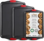 Baking Sheet Set, 3-PIECE Cookie With Silicone Black. Fixed Price $27.03.