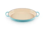 Iron Cast Oval Baker 3 Quart Caribbean Le Creuset Signature Enamel. Fixed Price $299.99.