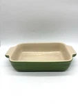 Creuset 13-27 Small Rectangle 7"X5 Green Stoneware Baking Casserole Dish Euc. Fixed Price $24.99.