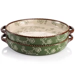 Avla 2-PACK 9" Ceramic Pie Pans, Round Baking Dish W/handle, 28 Oz. Fixed Price $68.49.