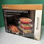 Adjustable Oven Rack 3 Tier Brand New Great For Cooking Multiple Items Crofton. Fixed Price $10.99.