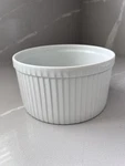 New Pillivuyt France Pliss White Porcelain Baking Dish Ribbed 26.03.18FH. Fixed Price $30.00.
