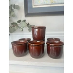 Vintage Hic Harold Import Co. Set Of 7 Stoneware Custard / Ramekin Cups. Fixed Price $25.51.