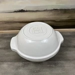 Williams Sonoma Emile Henry French Ceramic Knead Bread Pot White Scuffed. Fixed Price $149.95.