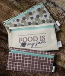 Krumbs Kitchen Farmhouse Lemons 3 Pack Cloth Food Storage Bags Zippers Nwot. Fixed Price $12.99.