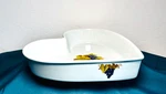Heart Shape Baking Serving Dish Bia Cordon Bleu Grape Clusters 10IN X 2IN. Fixed Price $19.87.