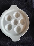 Vintage Hall Heavy Duty Escargot Ceramic Dish 7 Round Cream Colored. Fixed Price $9.00.