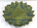 Vintage Mcm Leaf Platter Tray California Art Pottery Usa 11.5" Blue Green Read. Fixed Price $19.99.