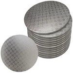 SPEC101 Round Cake Boards Bulk 12PK - Inch Drum Silver 1/2IN Smooth Edge. Fixed Price $34.99.