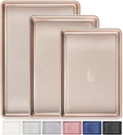 Hongbake Baking Pan Set Of 3, Cookie Sheets For Oven, Nonstick Half/quarte. Fixed Price $43.78.