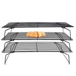Cooling Rack, 3 Tier Stackable Baking Stainless Steel Wire Cooking .... Fixed Price $25.03.