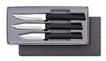 Rada Paring Knife Set 3PC Cutlery G201 Usa Made L/r Black Hand Dishwasher Safe. Fixed Price $27.33.