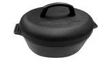 Bayou Classic 6-QT Pre-seasoned Cast Iron Oval Roaster With Small, Black. Fixed Price $97.99.