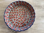 Polish Pottery Quiche Dish / Tart Pan Pie Unikat Poland 7. Fixed Price $60.00.