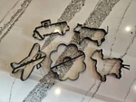William Sonoma Cookie Cutter Pancake Mold 5 Pc Set Truck, Plane, Cow, Sheep ++. Fixed Price $7.99.