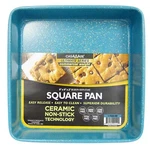Casaware Ceramic Coated Nonstick Heavy Weight 9-INCH Square Cake Pan (blue Gr.... Fixed Price $33.40.