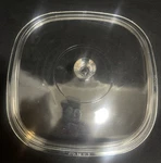 Pyrex A-12-C Square Clear Glass Lid For 10" Corning Ware Casserole. Fixed Price $14.99.