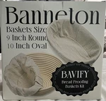 Bavify Banneton Bread Proofing Baskets Kit 9" Round & 10" Oval. Fixed Price $19.99.