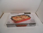 Crock-pot Denhoff Non-stick Red Stoneware Casserole Baking Dish 10"X7.5". Fixed Price $10.00.