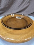 Vtg Pyrex 209 Smokey Brown Glass Pie Plate Baking Dish. Fixed Price $18.99.