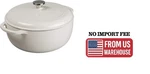 Lodge Manufacturing EC7D13 Oyster Enamel Cast Iron 7.5 Qt. Dutch Oven. Fixed Price $96.00.